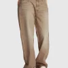 Jeans Mia relaxed fit a vita media Marrone Donna