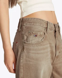 Jeans Mia relaxed fit a vita media Marrone Donna