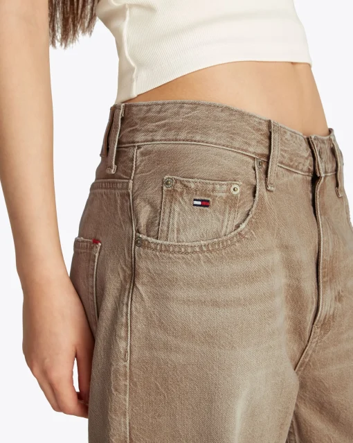 Jeans Mia relaxed fit a vita media Marrone Donna