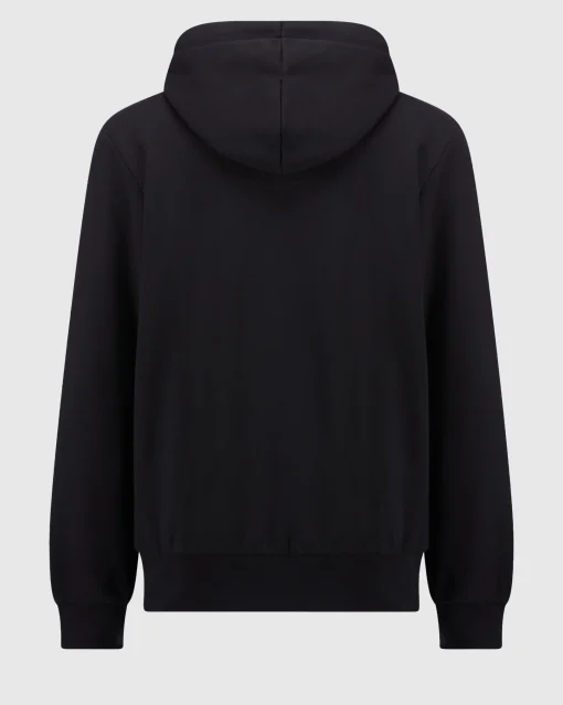 Lacoste Felpa con Cappuccio Basic Nero Uomo