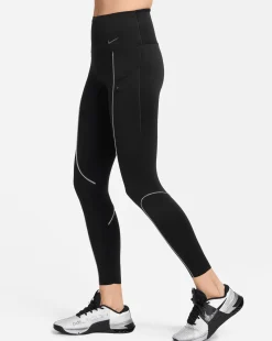 Leggings a 7/8 a vita alta con sostegno elevato Nero Donna
