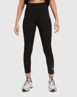 Leggings a 7/8 a vita alta Nero Donna