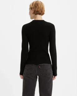 Levi's Felpa Girocollo Caviar Nero Donna