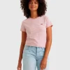 Levi's Perfect T-Shirt Stripe Keepsak Rosa Donna