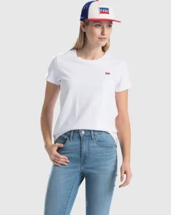 Levi's T-Shirt Perfect Tee Bianco Donna