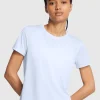 Maglia a maniche corte UA Launch Nimbus Blue Donna