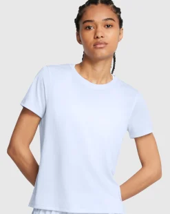Maglia a maniche corte UA Launch Nimbus Blue Donna