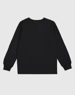 Maglia a maniche lunghe in cotone Nero Bambino