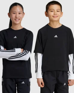 Maglia Street Jam 2-in-1 Long Sleeve Nero Bambino