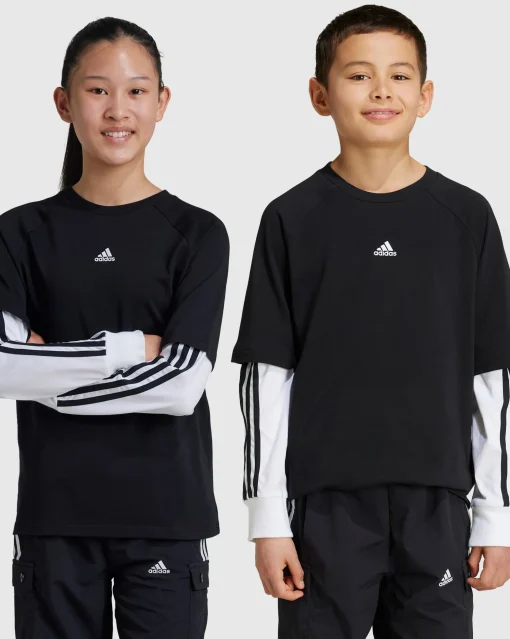 Maglia Street Jam 2-in-1 Long Sleeve Nero Bambino