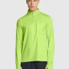 Maglia UA Launch Trail ¼ Zip Morph Green Verde Uomo