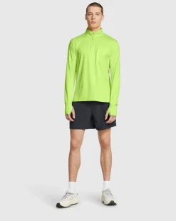 Maglia UA Launch Trail ¼ Zip Morph Green Verde Uomo