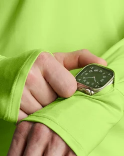 Maglia UA Launch Trail ¼ Zip Morph Green Verde Uomo