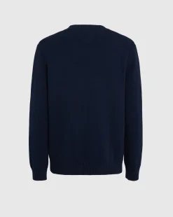 Maglione Girocollo Slim Essentials Blu Uomo