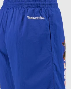 Mitchell&Ness Multi Hit Nylon Shorts Vintage Logo Philadelhia 76ers Blu Uomo