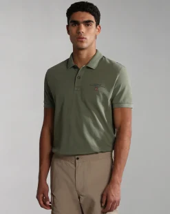 Napapijri Polo Elbas Verde Uomo