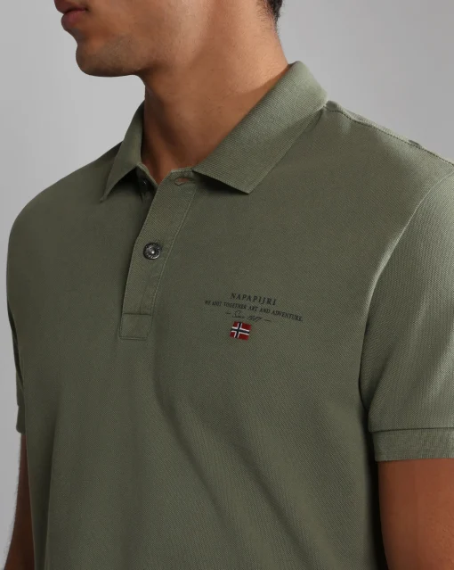 Napapijri Polo Elbas Verde Uomo