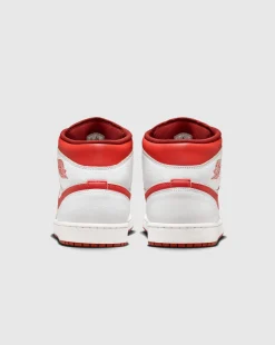 Nike Air Jordan 1 Mid SE White Red Uomo