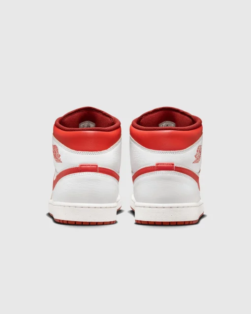 Nike Air Jordan 1 Mid SE White Red Uomo