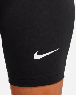 Nike Shorts Modello Ciclista 20 cm a Vita Alta Nero Donna