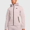 Nike Tech Fleece Windrunner Felpa Con Cappuccio Full Zip Rosa Donna