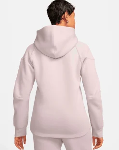 Nike Tech Fleece Windrunner Felpa Con Cappuccio Full Zip Rosa Donna