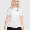 Nike T-Shirt Club Essentials Bianco Donna
