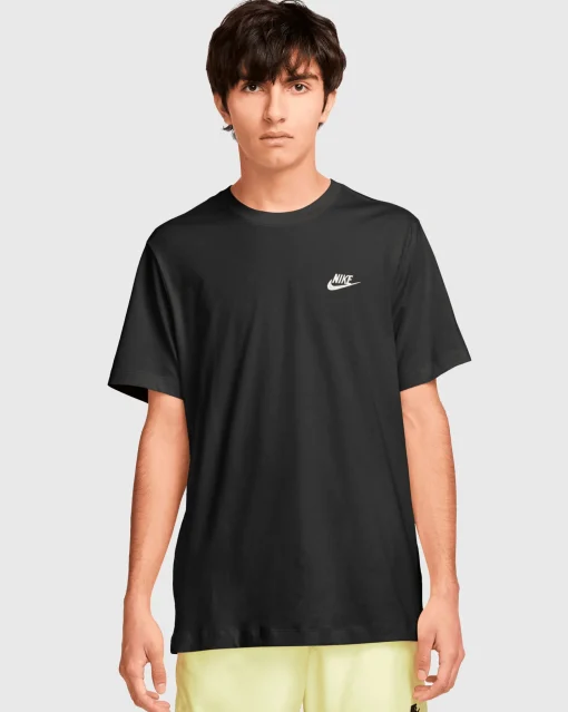 Nike T-Shirt Sportswear Club Nero Uomo