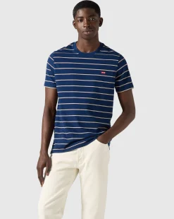 Original Housemark T-Shirt a Strisce Blu Uomo