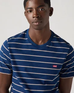 Original Housemark T-Shirt a Strisce Blu Uomo