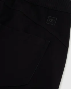 Pantalone 5 Tasche ad Orlo Dritto Script Nero Donna