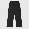 Pantaloni a Gamba Dritta Icons Nero Bambina