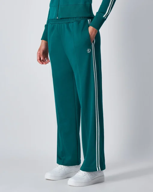 Pantaloni a Gamba Dritta Wild Things Verde Donna