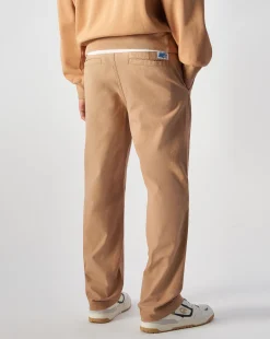 Pantaloni a gamba dritta lavaggio vintage Marrone Uomo