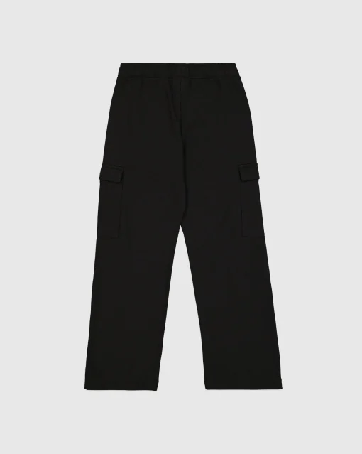 Pantaloni a Gamba Dritta Icons Nero Bambina