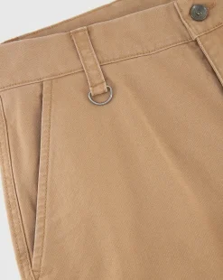 Pantaloni a gamba dritta lavaggio vintage Marrone Uomo