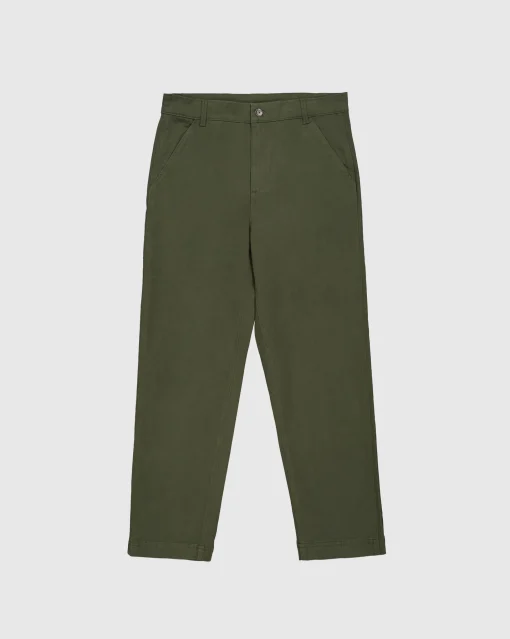 Pantaloni a Gamba Dritta Skate & Street Verde Uomo