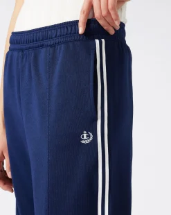 Pantaloni a Gamba Dritta Wild Things Blu Donna