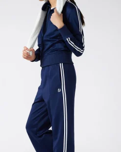 Pantaloni a Gamba Dritta Wild Things Blu Donna