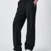 Pantaloni a Gamba Larga C-Tech Nero Donna
