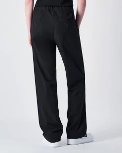 Pantaloni a Gamba Larga C-Tech Nero Donna
