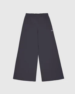 Pantaloni a Gamba Larga Nero Donna