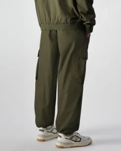 Pantaloni Cargo con Polsino Utility Verde Uomo