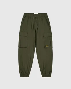 Pantaloni Cargo con Polsino Utility Verde Uomo