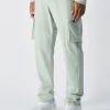 Pantaloni Cargo in Nylon C-Tech Verde Uomo