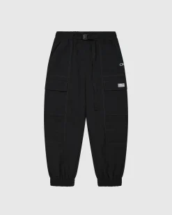 Pantaloni Cargo in Nylon Urban Contemporary Nero Uomo