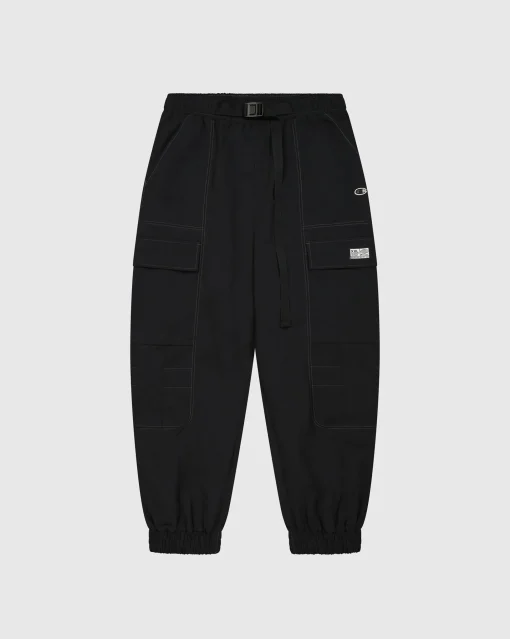Pantaloni Cargo in Nylon Urban Contemporary Nero Uomo