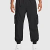 Pantaloni cargo in tessuto Tech Nero Uomo