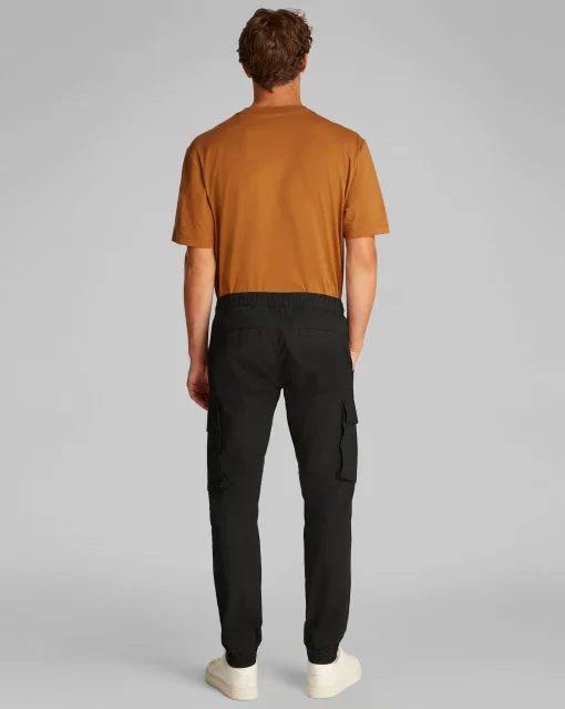 Pantaloni cargo ripstop skinny Nero Uomo