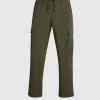 Pantaloni Cargo UA Vibe Woven Marine Od Green Verde Uomo